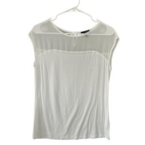 The Limited‎ White Layered Top